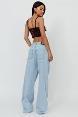 DR DENIM Donna Baggy Jeans Pebble Superlight Retro