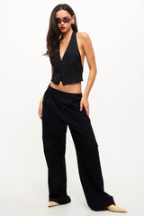 LIONESS Je Suis Halter Top Onyx