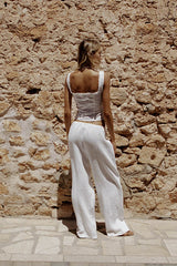 SNDYS Irene Pant White